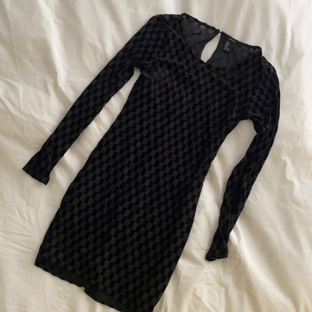 Forever 21 Black checkered Dress